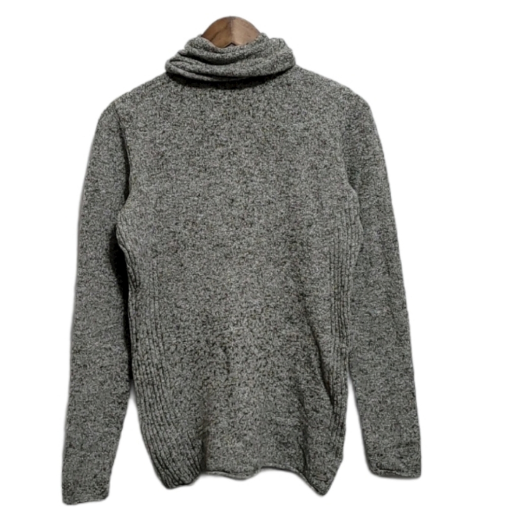 Columbia Pullover Turtle Neck Sweater Gray Sz M